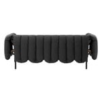 Hem Puffy 2,5 seater sofa, anthracite - black grey steel