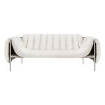 Hem Puffy 2,5 seater sofa, natural - stainless steel