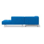 Fredericia Delphi Elements sofa, conf. E, brushed aluminium - blue Keiga 762, extra image