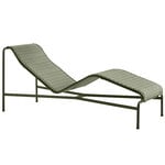 HAY Palissade Quilted cushion for chaise longue, olive