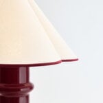 Tala Heath table lamp, port red - natural cotton, view 5