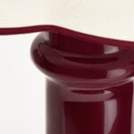 Tala Heath table lamp, port red - natural cotton, view 3