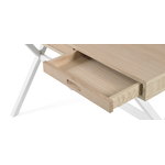 Hartô Hyppolite desk, oak - white