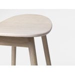 Massproductions Icha bar stool, 65 cm, white oiled oak
