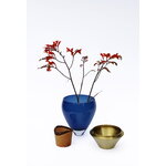 Utopia & Utility Vaso impilabile India Small I, 30 x 15 cm, blu - ottone