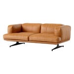 &Tradition Inland AV22 2-seater sofa, black - cognac Noble leather, extra image