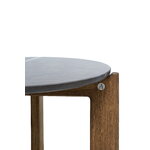 Asplund Iris coffee table, large, American walnut - Pietra Grey marble, extra image