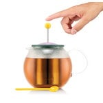 Bodum Assam teekannu lusikalla, 1,0 l, keltainen - lila, tuotteen lisäkuva