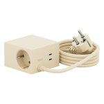 Kord Connect Cuboid+ extension cord USB-C, 200 cm, pearled ivory, extra image