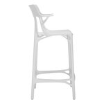 Kartell A.I. bar stool, 65 cm, white
