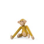 Kay Bojesen Singe en bois Wooden Monkey, modèle mini, jaune vintage