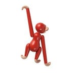 Kay Bojesen Denmark Wooden monkey, mini, vintage red