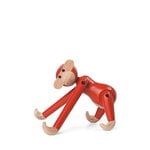 Kay Bojesen Scimmia in legno, mini, rosso vintage