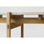 Karimoku Case N-CT01 coffee table, 48,5 x 150 cm, lacquered oak - marble, extra image
