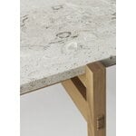 Karimoku Case N-CT01 coffee table, 48,5 x 150 cm, lacquered oak - marble, extra image