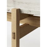 Karimoku Case N-CT01 coffee table, 48,5 x 150 cm, lacquered oak - marble, extra image