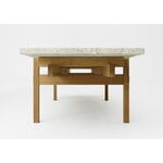 Karimoku Case N-CT01 coffee table, 48,5 x 150 cm, lacquered oak - marble, extra image