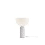 New Works Kizu table lamp, small, white marble