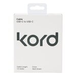 Kord Connect Cable de carga USB-C a USB-C, verde oscuro, imagen extra