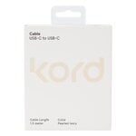 Kord Connect USB-C-zu-USB-C-Ladekabel, perlenelfenbeinfarben, extrabild