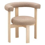 Lepo Product Polar L1001W Stuhl, Esche - Beige Wollstoff Revolution REV10