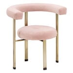 Lepo Product Polar L1001 chair, brass lacquered - rose velvet Reborn 1