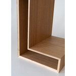 Maze L-shelf, oak, view 3