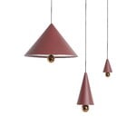 Petite Friture Suspension Cherry LED, mini XS, brun-rouge