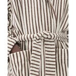 Tekla Hooded bathrobe, kodiak stripes