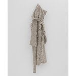Tekla Hooded bathrobe, kodiak stripes