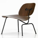 Vitra Plywood Group LCM lounge chair, walnut - black