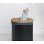 Brabantia Laundry bin 60L, matt black - cork lid