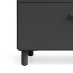 String Furniture Relief chest of drawers with legs, low, grey