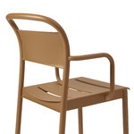 Muuto Linear Steel käsinojallinen tuoli, poltettu oranssi