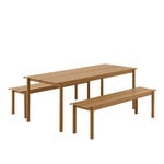 Muuto Linear Steel table 200 x 75 cm, burnt orange