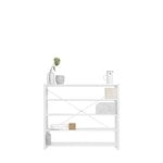Lundia Classic open shelf, low, wide, white