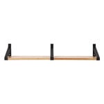 Lundia Classic wall shelf, 2 pcs, black - brown