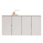 Lundia Fuuga sideboard, 128 cm, wall mounting, cashmere – brass