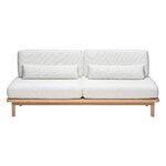 Lundia Hetki sofa bed, oak base - grey Muru 484