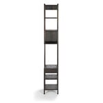 Karakter Lungangolo shelf, left, black oiled smoked oak