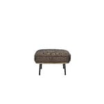 Fogia Repose-pieds Lyra, acier noir - marron Kvadrat Safire 0001