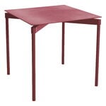 Petite Friture Fromme dining table, 70 x 70 cm, brown red