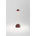 Marset Sips portable table lamp, chocolate - gold, extra image