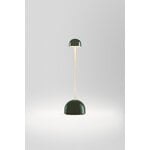 Marset Sips portable table lamp, green - gold, extra image