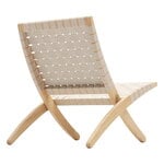 Carl Hansen & Søn MG501 Cuba lounge chair, oiled oak - natural webbing