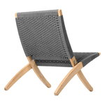 Carl Hansen & Søn MG501 Cuba outdoor tuoli, tiikki - Charcoal 1402