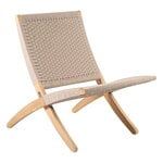 Carl Hansen & Søn MG501 Cuba outdoor lounge chair, teak - Sesame 083