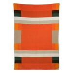 Røros Tweed Mikkel  throw, 135 x 200 cm, orange