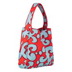 Marimekko Knitted Bag Large Keidas Schultertasche, hellblau - rot, extrabild