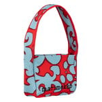 Marimekko Knitted Shoulderbag Keidas, light blue - red, extra image